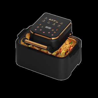 Dual Basket Air Fryer Black