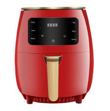 Round Air Fryer Red Gold